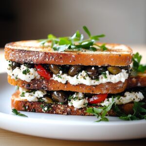 Olive Tapenade & Goat Cheese Sandwich Recipe