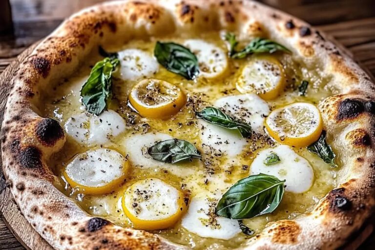 The 3-Cheese Lemon Basil Pizza Recipe