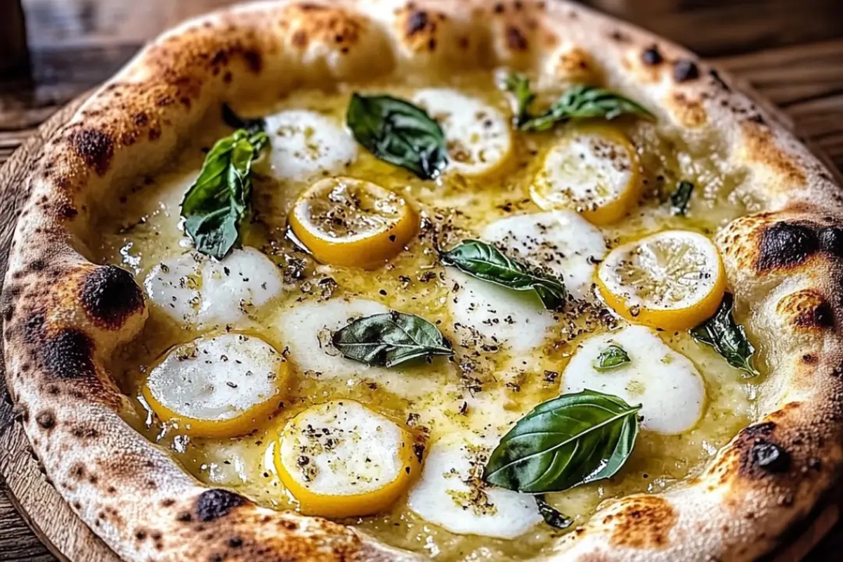 The 3-Cheese Lemon Basil Pizza Recipe