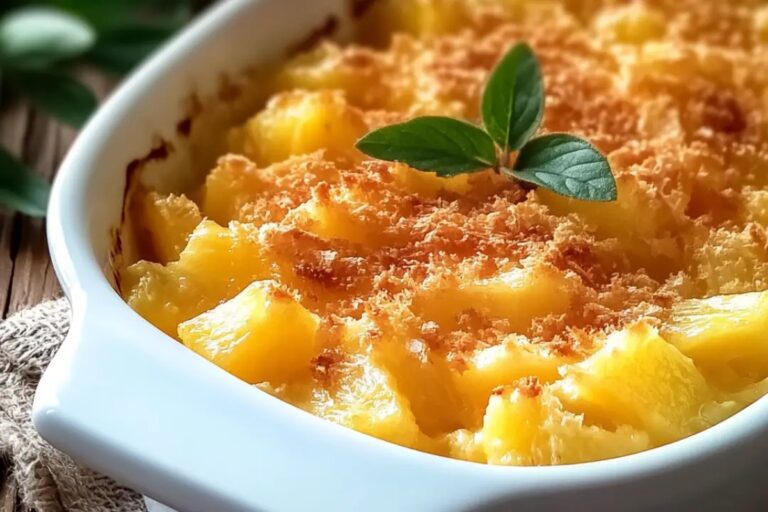Southern Pineapple Casserole Recipe