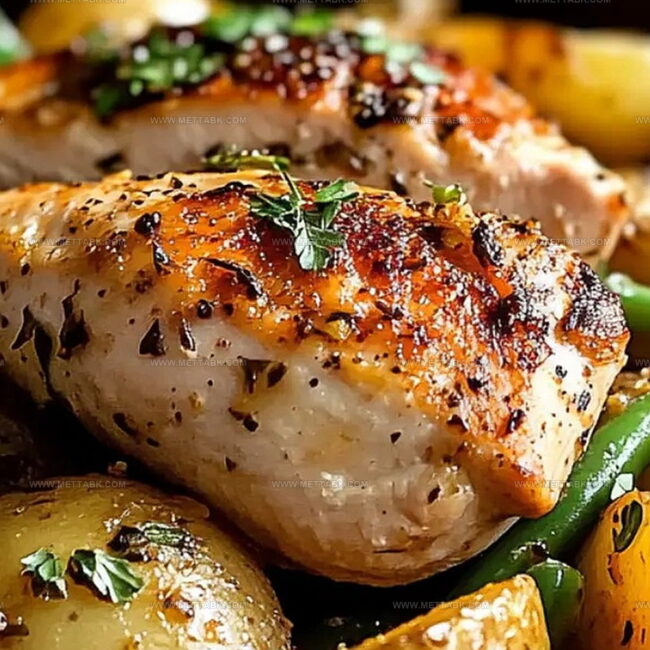 Italian Chicken with Potatoes and Green Beans Meal