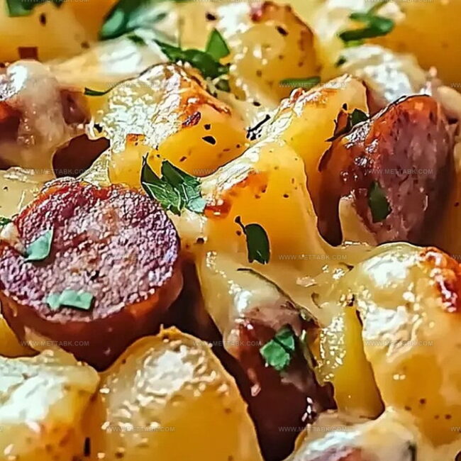 Cheesy Ranch Potatoes and Smoked Sausage