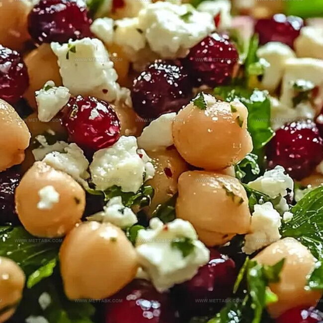Reasons to Love Feta & Cranberry Chickpeas with Lemon Vinaigrette