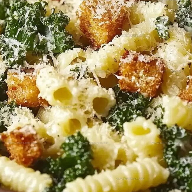 Kale Caesar Pasta Salad That Steals the Show