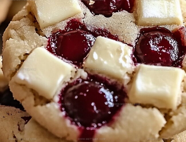 How to Bake White Chocolate Cherry Shortbread Cookies