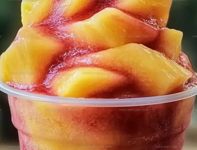 How to Store Pineapple Strawberry Swirled Slushies