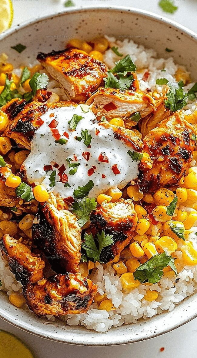 Helpful Hints For Street Corn Chicken Rice Bowl