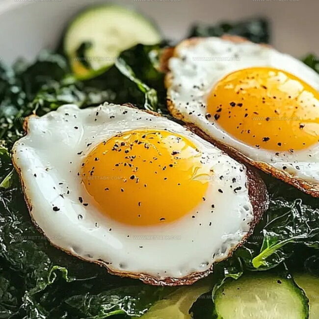 Sautéed Greens with Fried Eggs Perfection