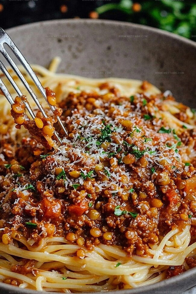 Flavorful Variations on Lentil Bolognese to Explore