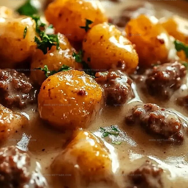 Tater Tot Breakfast Bowl with Sausage Gravy