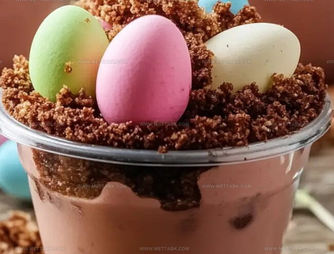 How to Assemble Fun Easter Dirt Cups