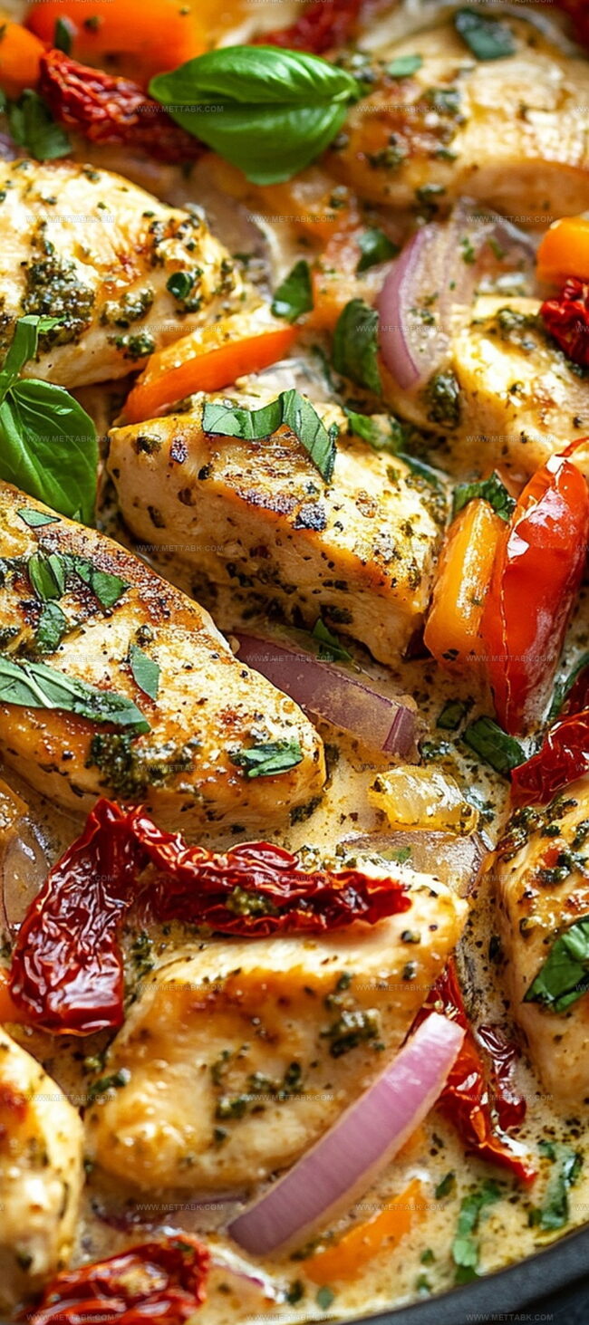 Ingredients for Creamy Garlic Pesto Chicken