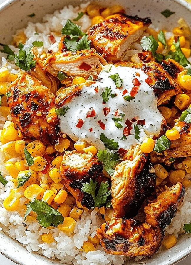 Flavor Twists For Street Corn Chicken Rice Bowl