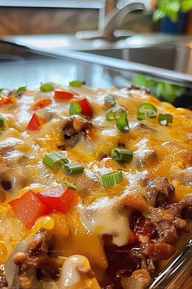 Variations on Philly Cheese Steak Casserole