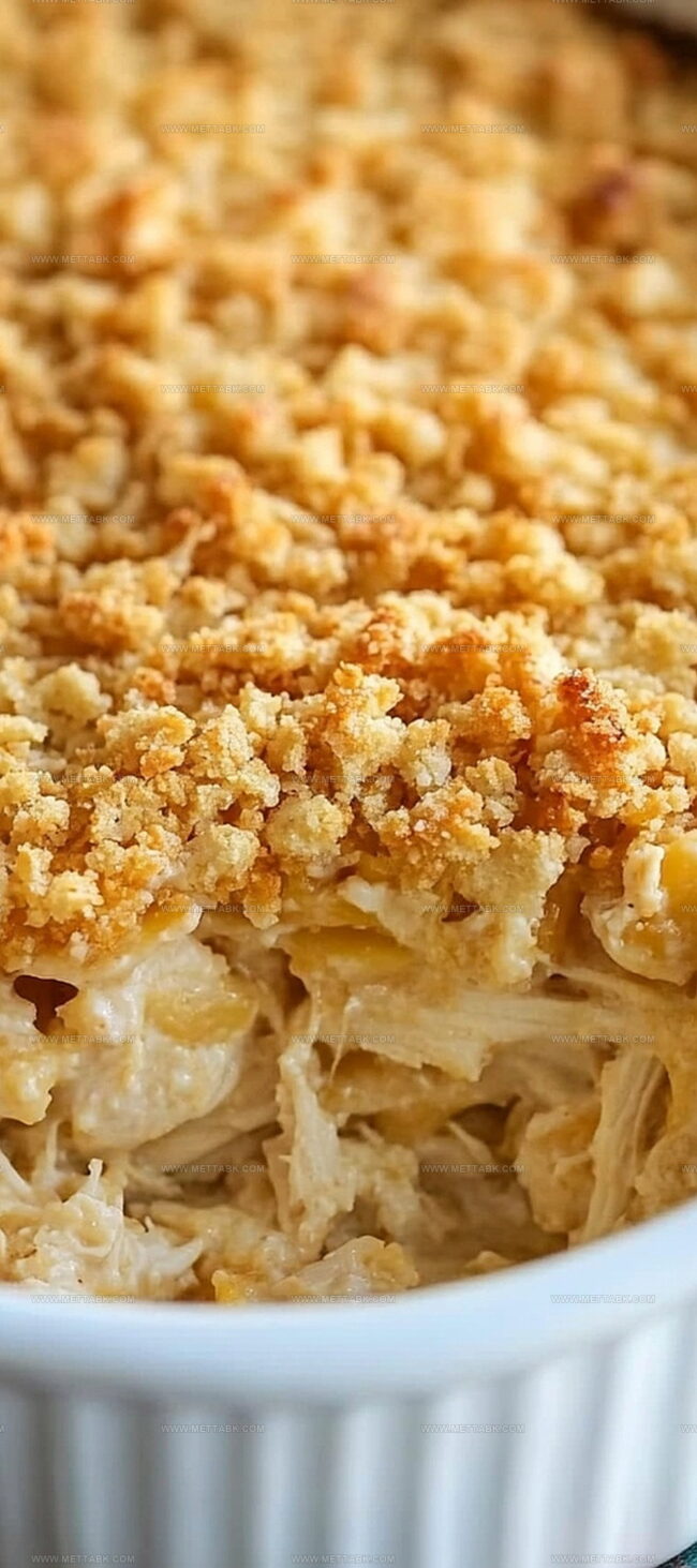 Ingredients for Ritz Cracker Chicken Casserole