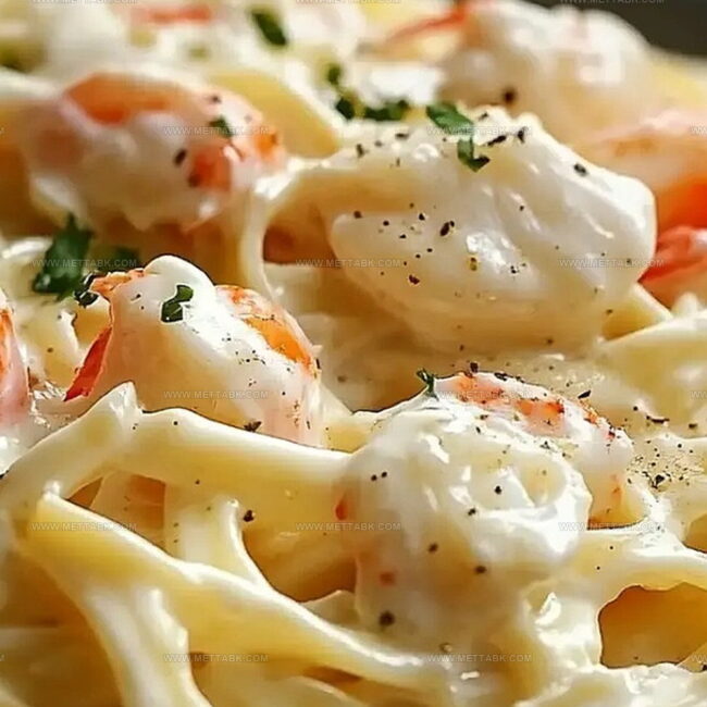 Crab Fettuccine Alfredo with Creamy Sauce