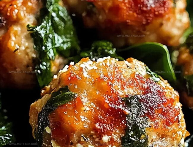 How to Bake Ricotta Meatballs with Spinach