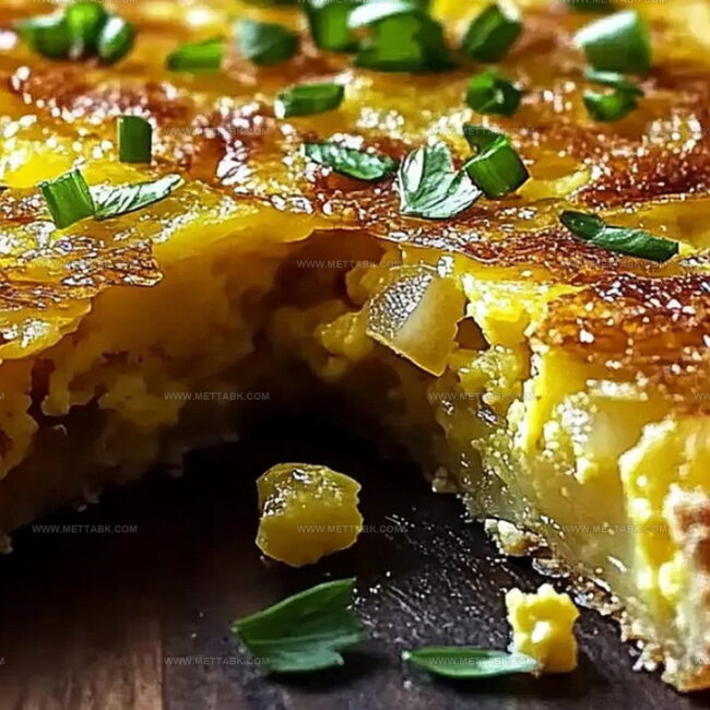 Spanish Tortilla-Inspired Quiche With Hashbrown Crust