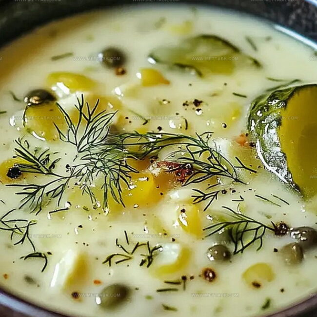 Creamy Dill Pickle Soup (Zupa Ogorkowa) Features