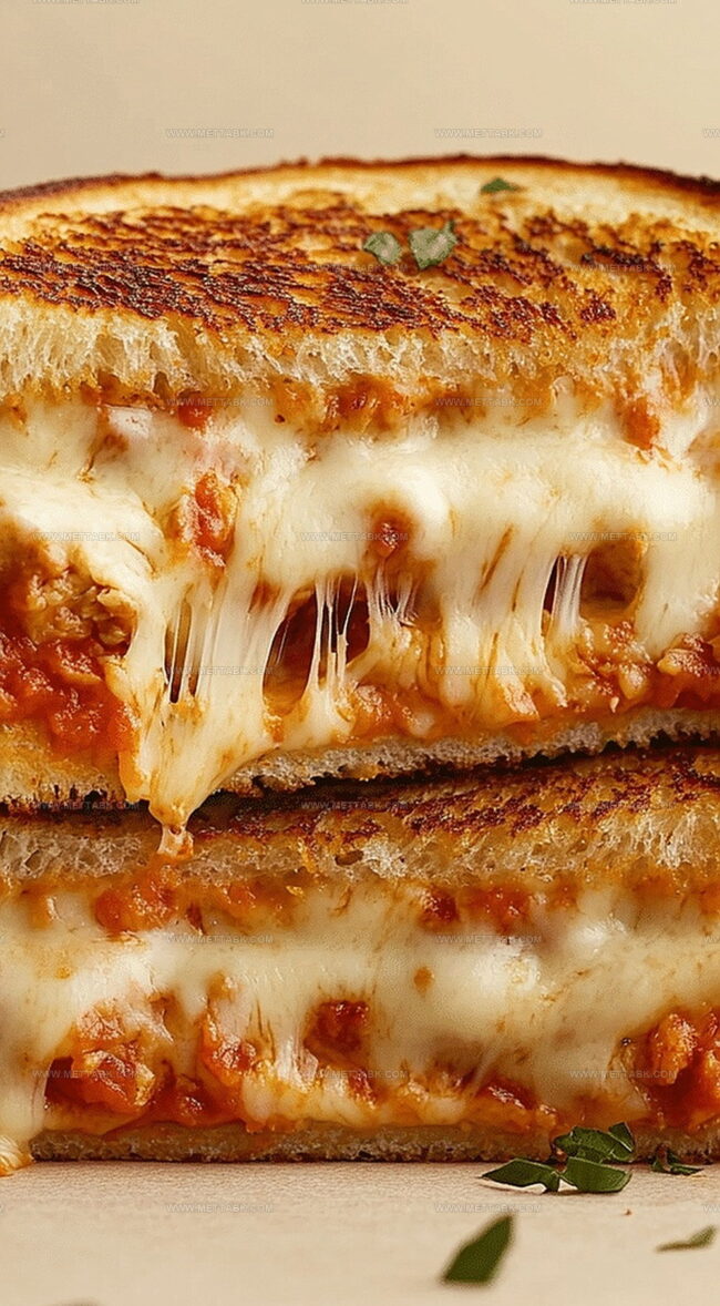 Lazy Chicken Parmesan Grilled Cheese - Ultimate Shortcut