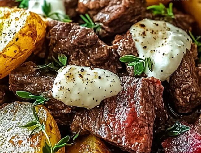 How to Prepare Loaded Steak and Potato Bake