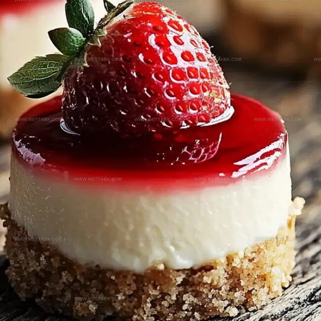 Mini Strawberry Cheesecakes Packed with Sweetness